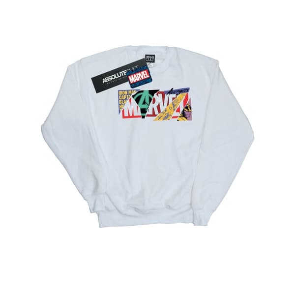 Marvel Sweatshirt med collage-logotyp för herrar