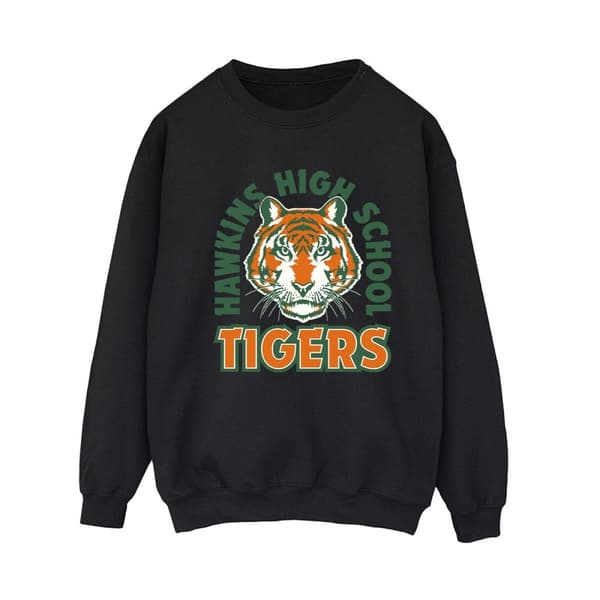 Netflix Stranger Things Hawkins Arch Tiger - Sweatshirt för kvinnor/damer