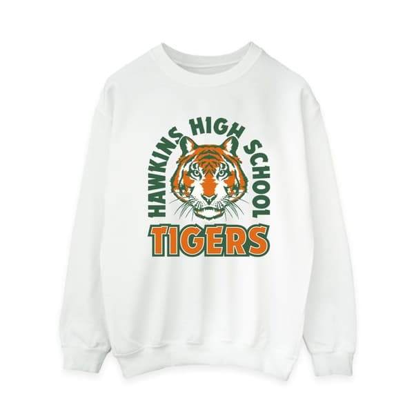 Netflix Stranger Things Hawkins Arch Tiger - Sweatshirt för kvinnor/damer