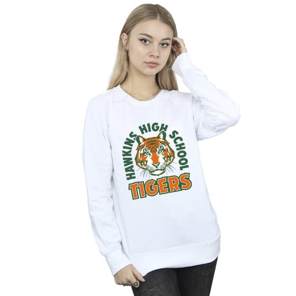 Netflix Stranger Things Hawkins Arch Tiger - Sweatshirt för kvinnor/damer