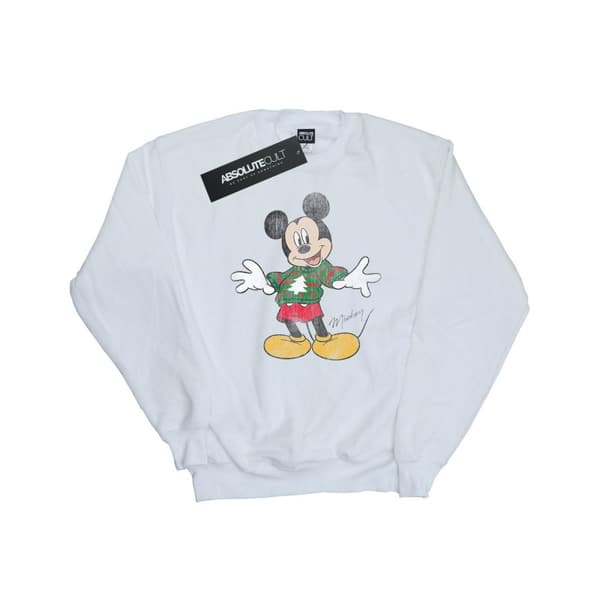 Disney Mens Mickey Mouse Christmas Jumper Sweatshirt