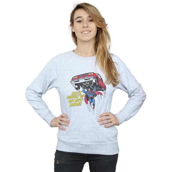 DC Comics Womens/Ladies Superman New Ride Sweatshirt
