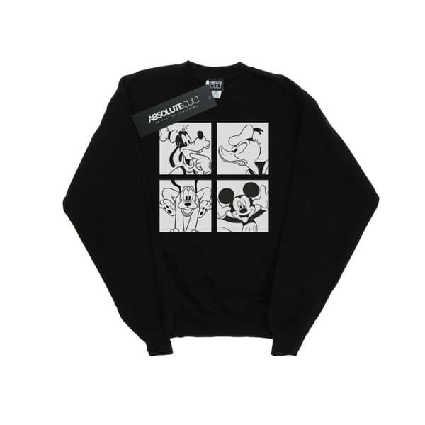 Disney Mens Mickey, Donald, Goofy And Pluto Boxed Sweatshirt