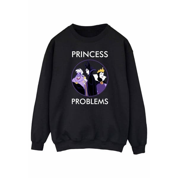 Disney Womens/Ladies Villains Princess Headaches Sweatshirt Black S