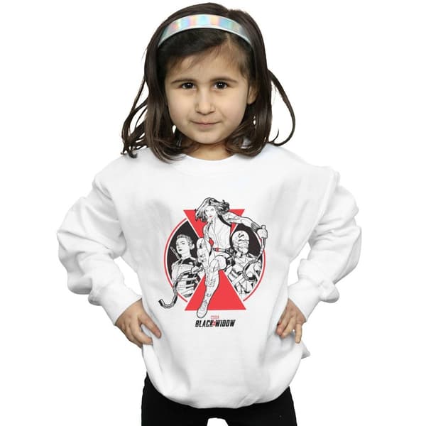 Marvel Sweatshirt med märke för filmkaraktären Black Widow för tjejer