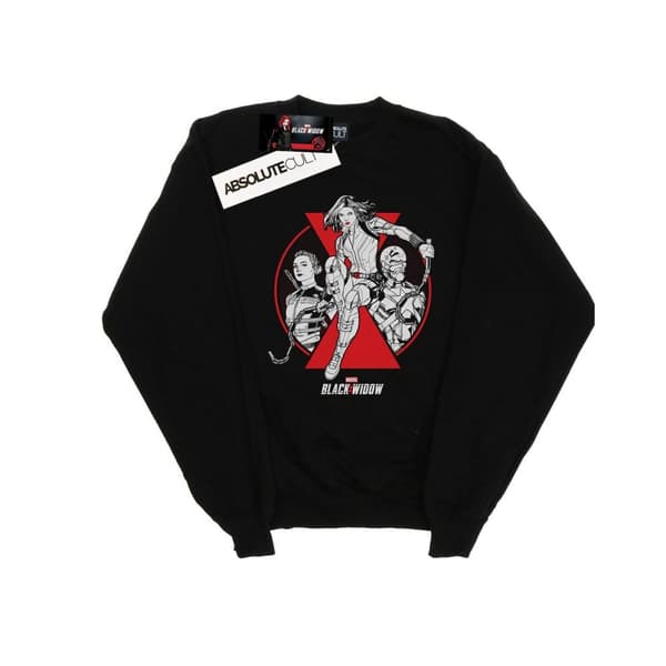 Marvel Sweatshirt med märke för filmkaraktären Black Widow för tjejer