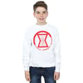 Miniatyrbillede 2 af 3: Marvel Boys Black Widow Movie Athletic Logo Sweatshirt