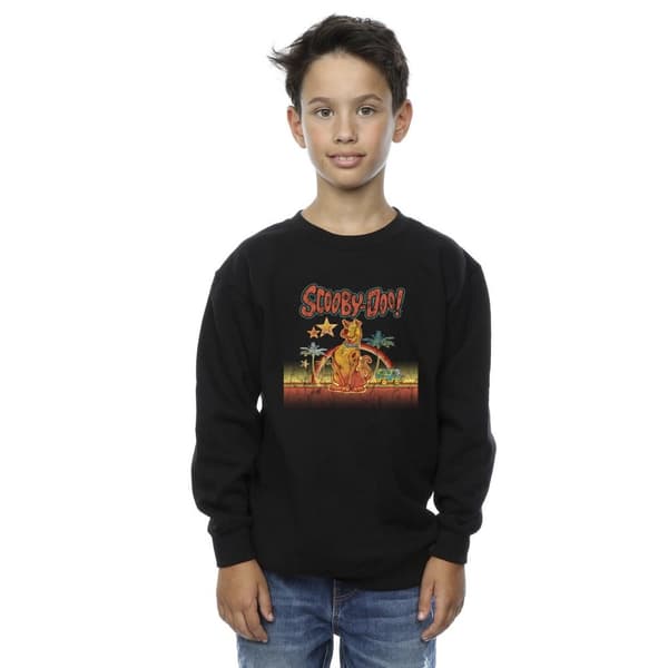 Scooby Doo Boys Palm Trees Sweatshirt Black 12-13 Years