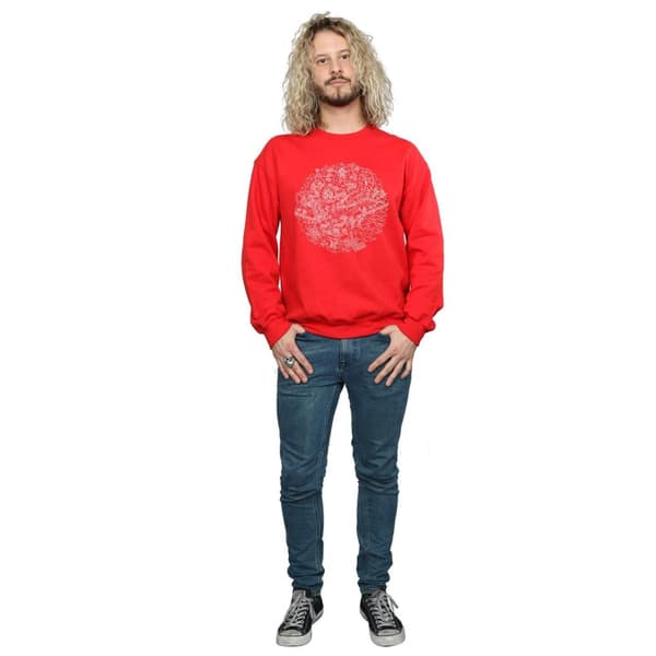 Star Wars Mens Christmas Death Star Sweatshirt