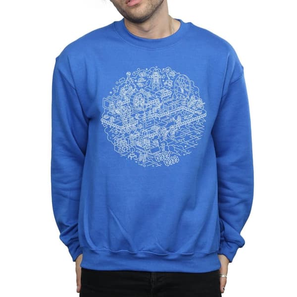 Star Wars Mens Christmas Death Star Sweatshirt