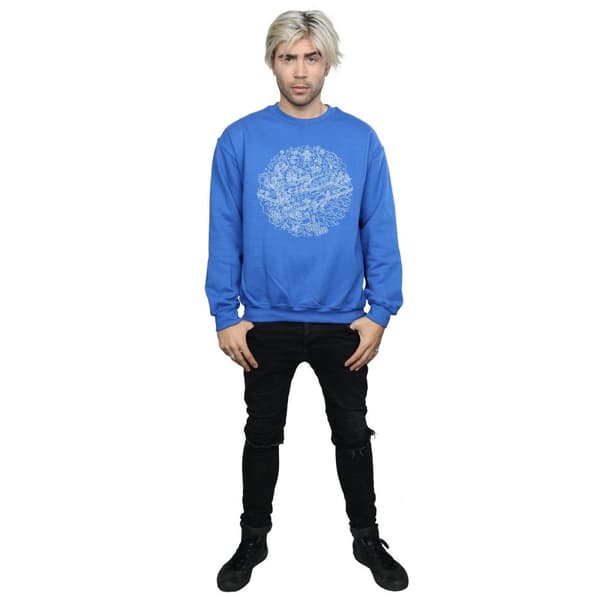 Star Wars Mens Christmas Death Star Sweatshirt