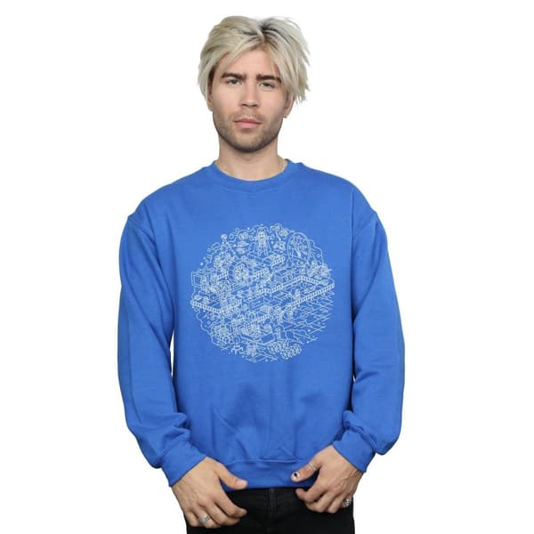 Star Wars Mens Christmas Death Star Sweatshirt