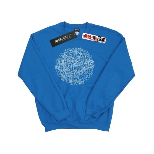 Star Wars Mens Christmas Death Star Sweatshirt
