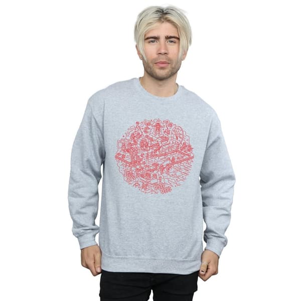 Star Wars Mens Christmas Death Star Sweatshirt