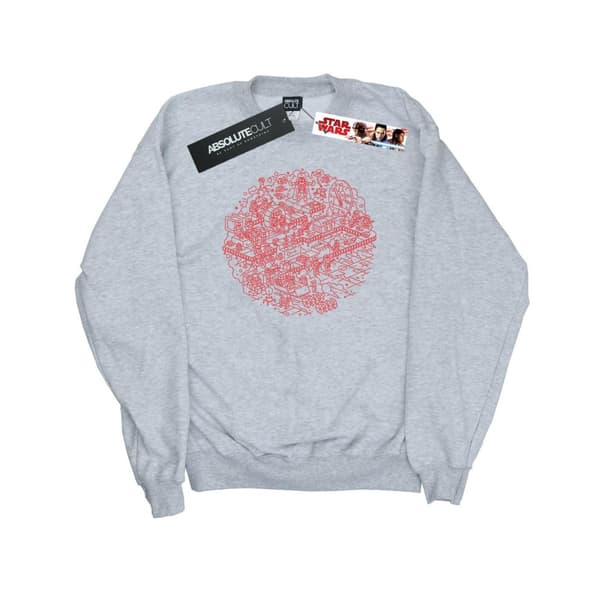 Star Wars Mens Christmas Death Star Sweatshirt