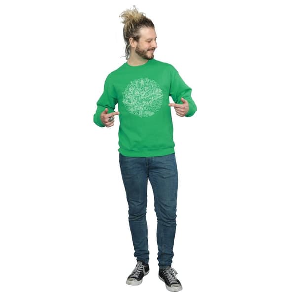 Star Wars Mens Christmas Death Star Sweatshirt