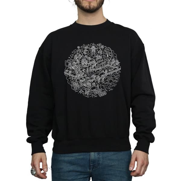 Star Wars Mens Christmas Death Star Sweatshirt