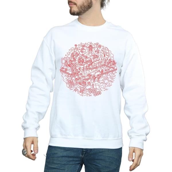 Star Wars Mens Christmas Death Star Sweatshirt