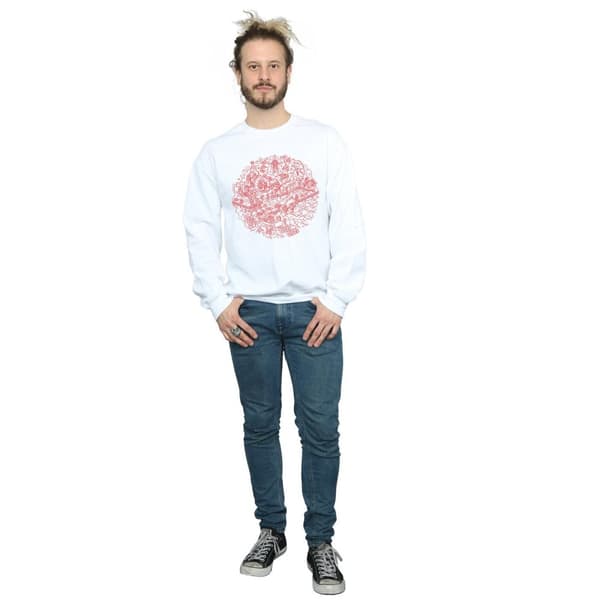 Star Wars Mens Christmas Death Star Sweatshirt
