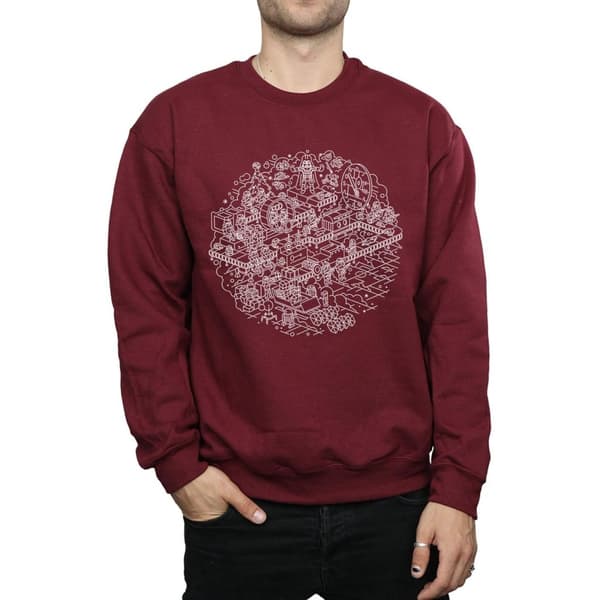 Star Wars Mens Christmas Death Star Sweatshirt