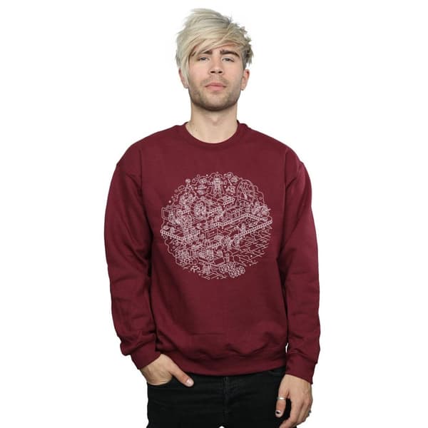 Star Wars Mens Christmas Death Star Sweatshirt