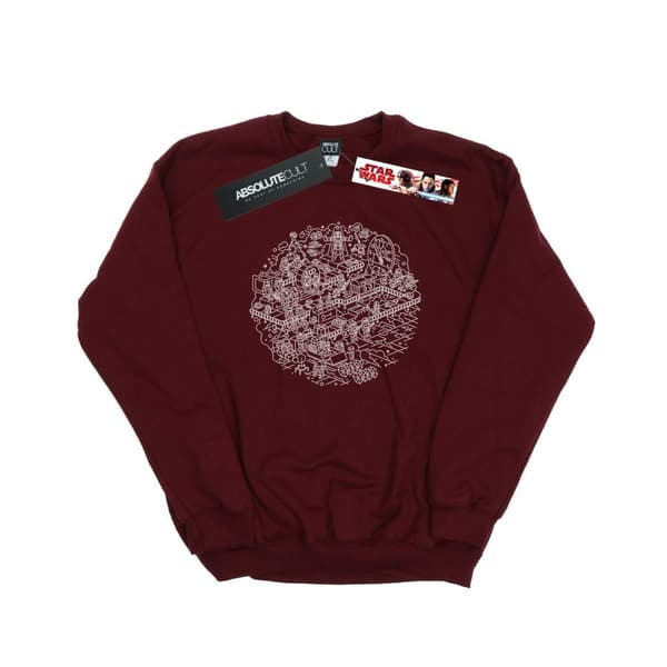 Star Wars Mens Christmas Death Star Sweatshirt