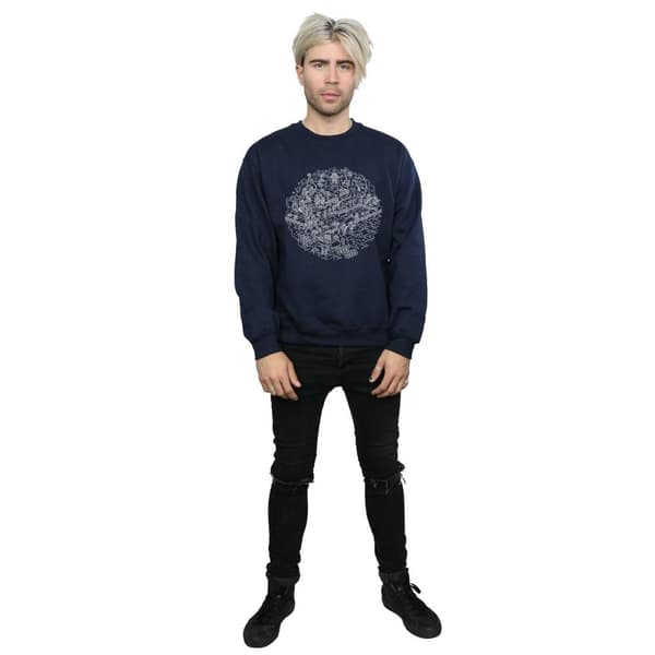 Star Wars Mens Christmas Death Star Sweatshirt