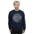 Miniatyrbillede 2 af 5: Star Wars Mens Christmas Death Star Sweatshirt