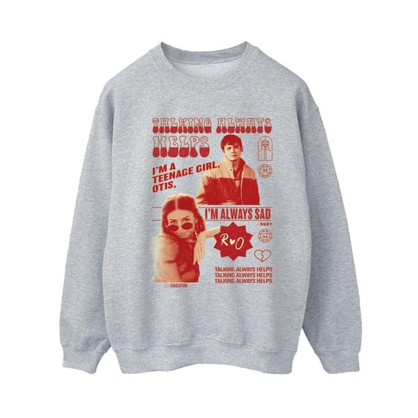 Netflix Sweatshirt - kvinnor/tjejer Sex Education Otis Talking Helps
