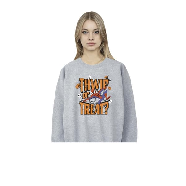 Marvel Dam/Tjej Spider-Man Thwip Or Treat Sweatshirt