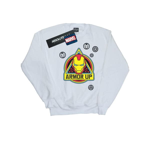 Marvel Girls Iron Man Armor Up Badge Sweatshirt