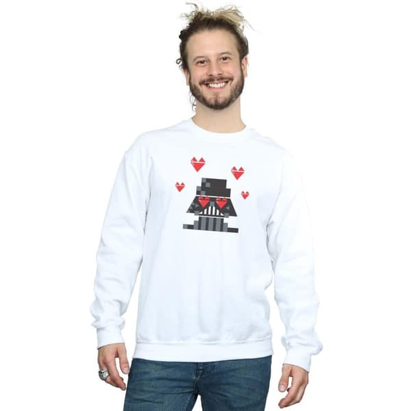 Star Wars Mens Valentines Vader In Love Sweatshirt