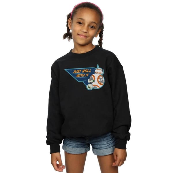 Star Wars: The Rise of Skywalker Girls D-O & BB-8 Just Roll With It Sweatshirt
