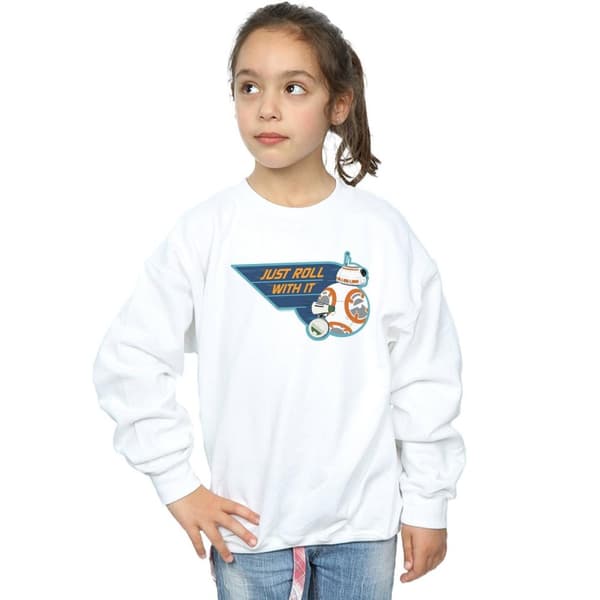 Star Wars: The Rise of Skywalker Girls D-O & BB-8 Just Roll With It Sweatshirt