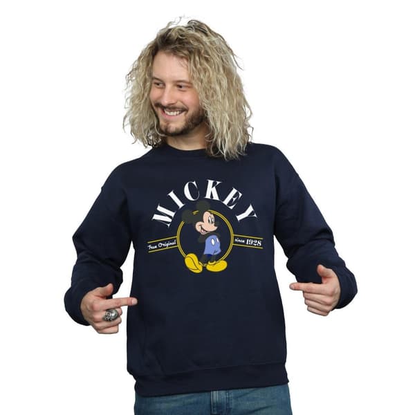 Disney Mens Musse Pigg True Original Sweatshirt
