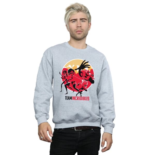 Disney Mens Incredibles 2 Team Incredibles Sweatshirt