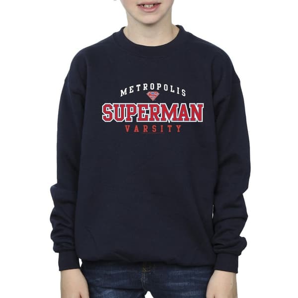 DC Comics Boys Superman Metropolis Varsity Sweatshirt