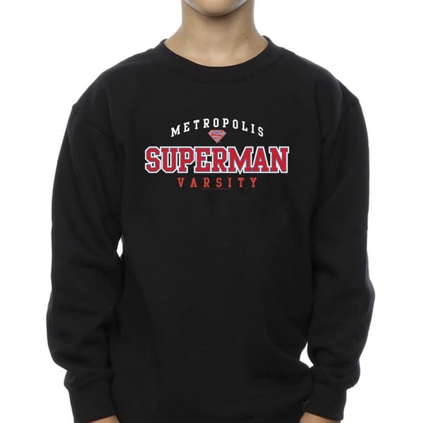 DC Comics Boys Superman Metropolis Varsity Sweatshirt