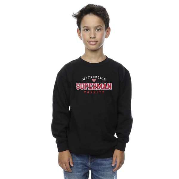 DC Comics Boys Superman Metropolis Varsity Sweatshirt