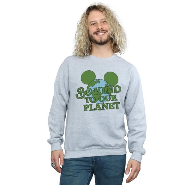 Disney Mens Mickey Mouse Be Kind Sweatshirt
