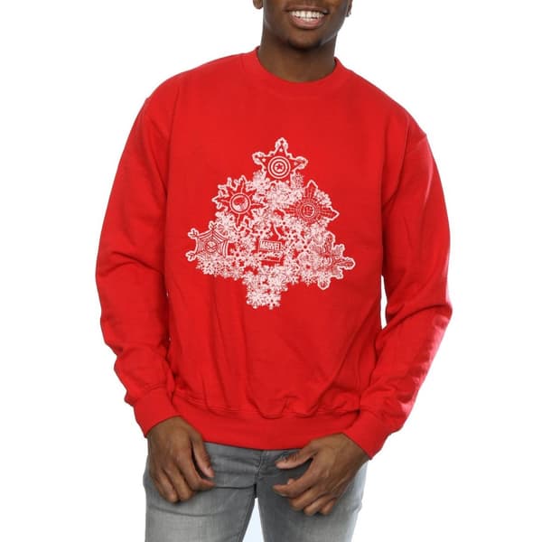 Marvel Sweatshirt med julgran för herrar