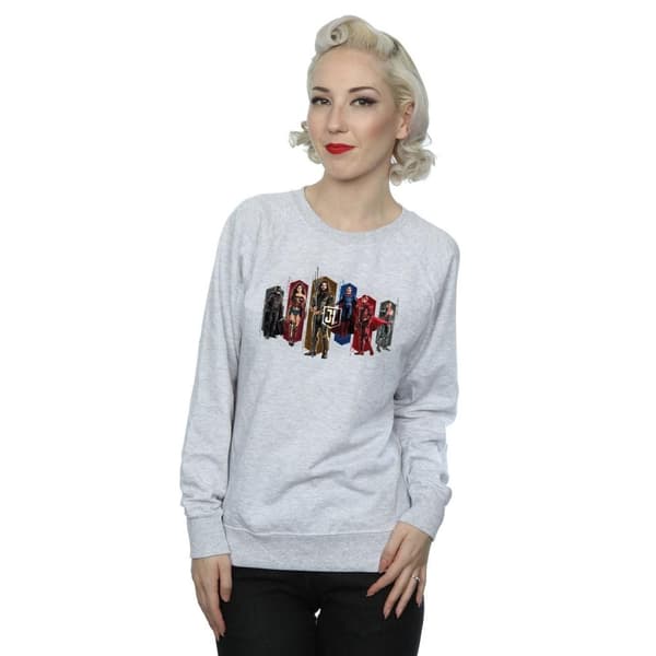 DC Comics Dam/Tjej Justice League Movie Team Hexagons Sweatshirt