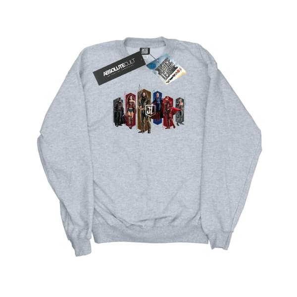 DC Comics Dam/Tjej Justice League Movie Team Hexagons Sweatshirt