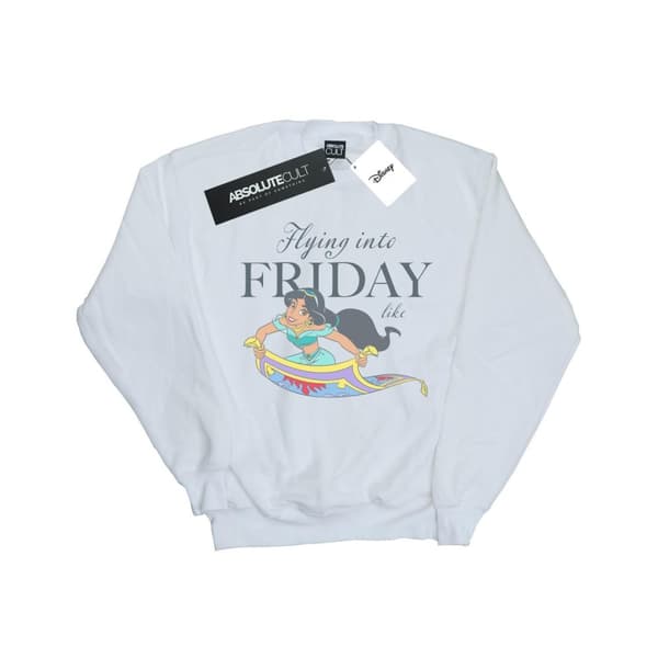 Disney Girls Princess Jasmine Flying Into Friday Like Sweatshirt