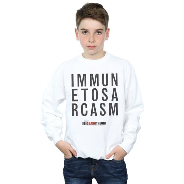 The Big Bang Theory Boys Immune To Sarcasm Sweatshirt