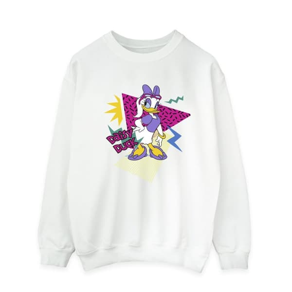 Disney Mens Daisy Duck Cool Sweatshirt White S