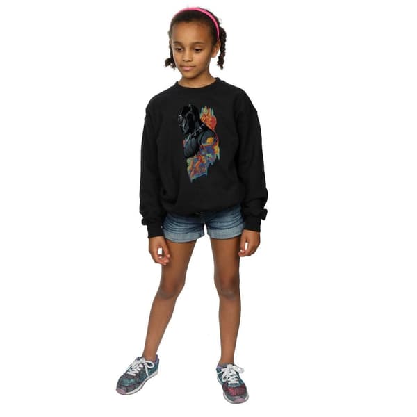 Marvel Girls Black Panther Profile Sweatshirt