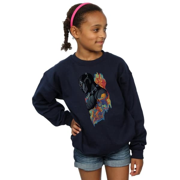 Marvel Girls Black Panther Profile Sweatshirt