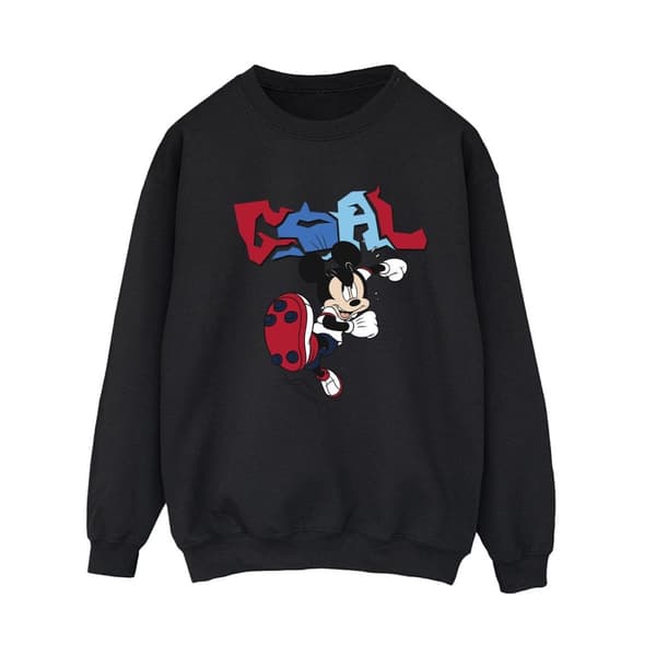 Disney Dam/Tjej Musse Pigg Mål Striker Pose Sweatshirt