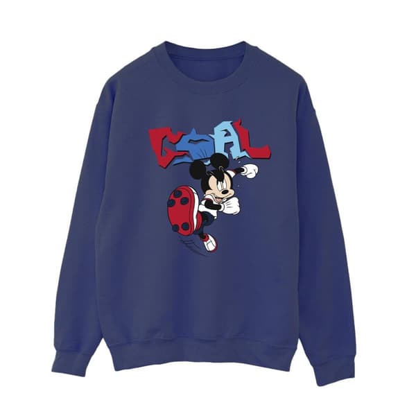 Disney Dam/Tjej Musse Pigg Mål Striker Pose Sweatshirt